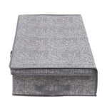 Load image into Gallery viewer, Home Basics Graph Line Non-Woven Under the Bed Storage Box with Label Window and Lid, Grey $8.00 EACH, CASE PACK OF 12
