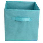 Load image into Gallery viewer, Home Basics Collapsible and Foldable Non-Woven Storage Cube, Turquoise $3.00 EACH, CASE PACK OF 12
