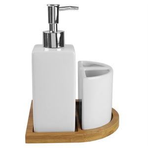 Bathroom essentials Set  Bamboo Bathroom Accessories