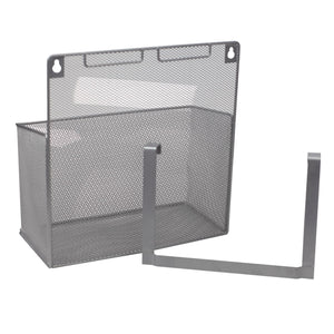Home Basics Over the Cabinet Mesh Steel Basket, Silver $10.00 EACH, CASE PACK OF 6