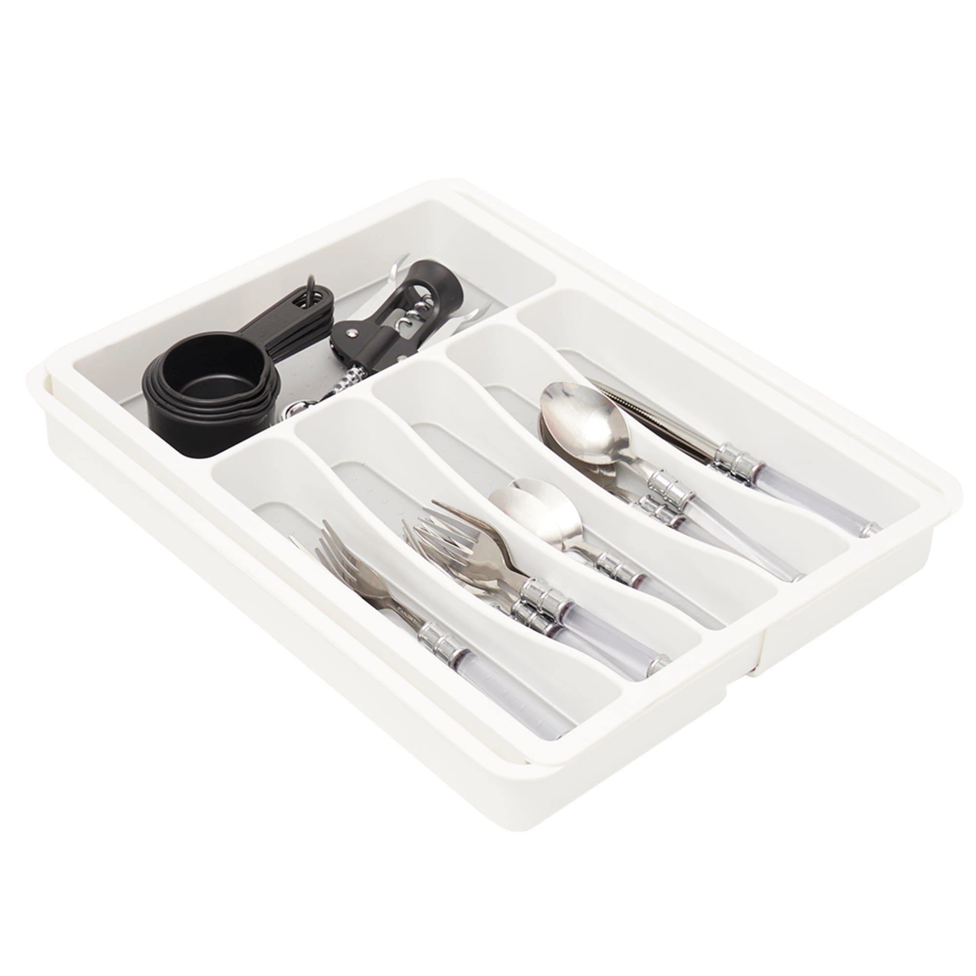 Home Basics Expandable Cutlery Tray $10 EACH, CASE PACK OF 6