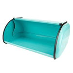 Load image into Gallery viewer, Home Basics Roll Up Lid Metal Bread Box, Turquoise $20.00 EACH, CASE PACK OF 6
