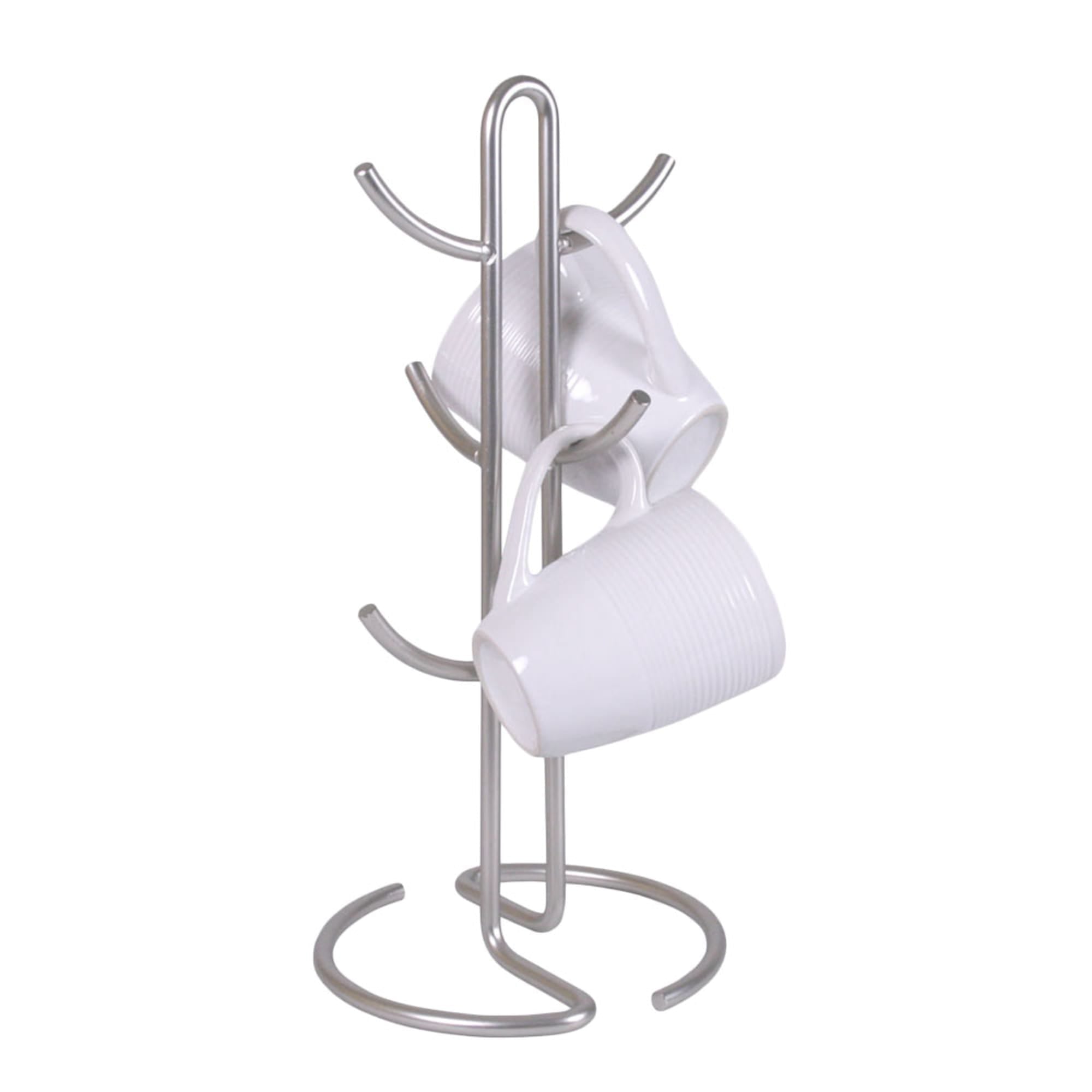 Home Basics Simplicity Collection 6 Hook Steel Mug Tree, Satin Nickel $10.00 EACH, CASE PACK OF 12