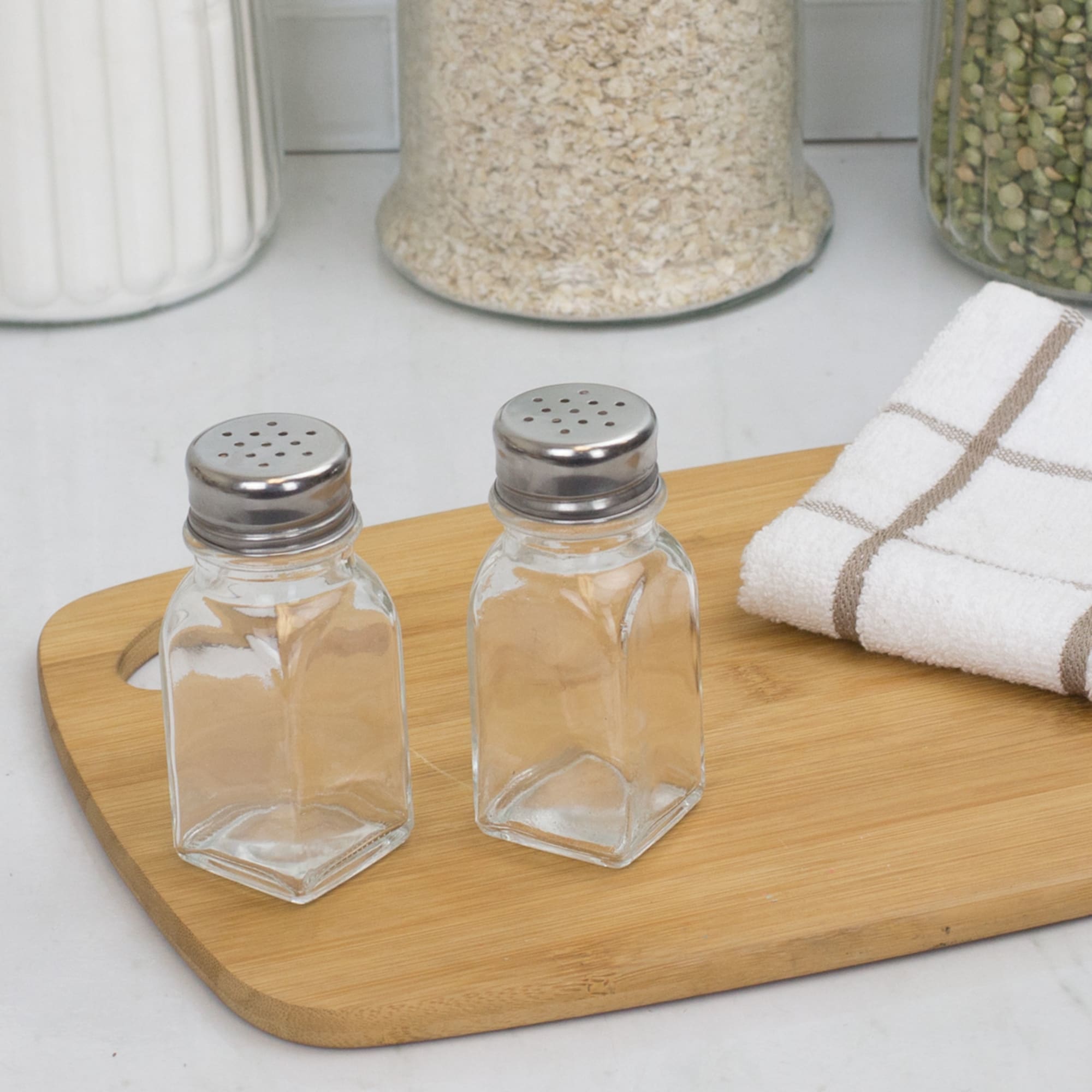 Home Basics 2 Piece Salt and Pepper Set $1.50 EACH, CASE PACK OF 24