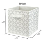 Load image into Gallery viewer, Home Basics  Metallic Storage Bin, Silver - Assorted Colors
