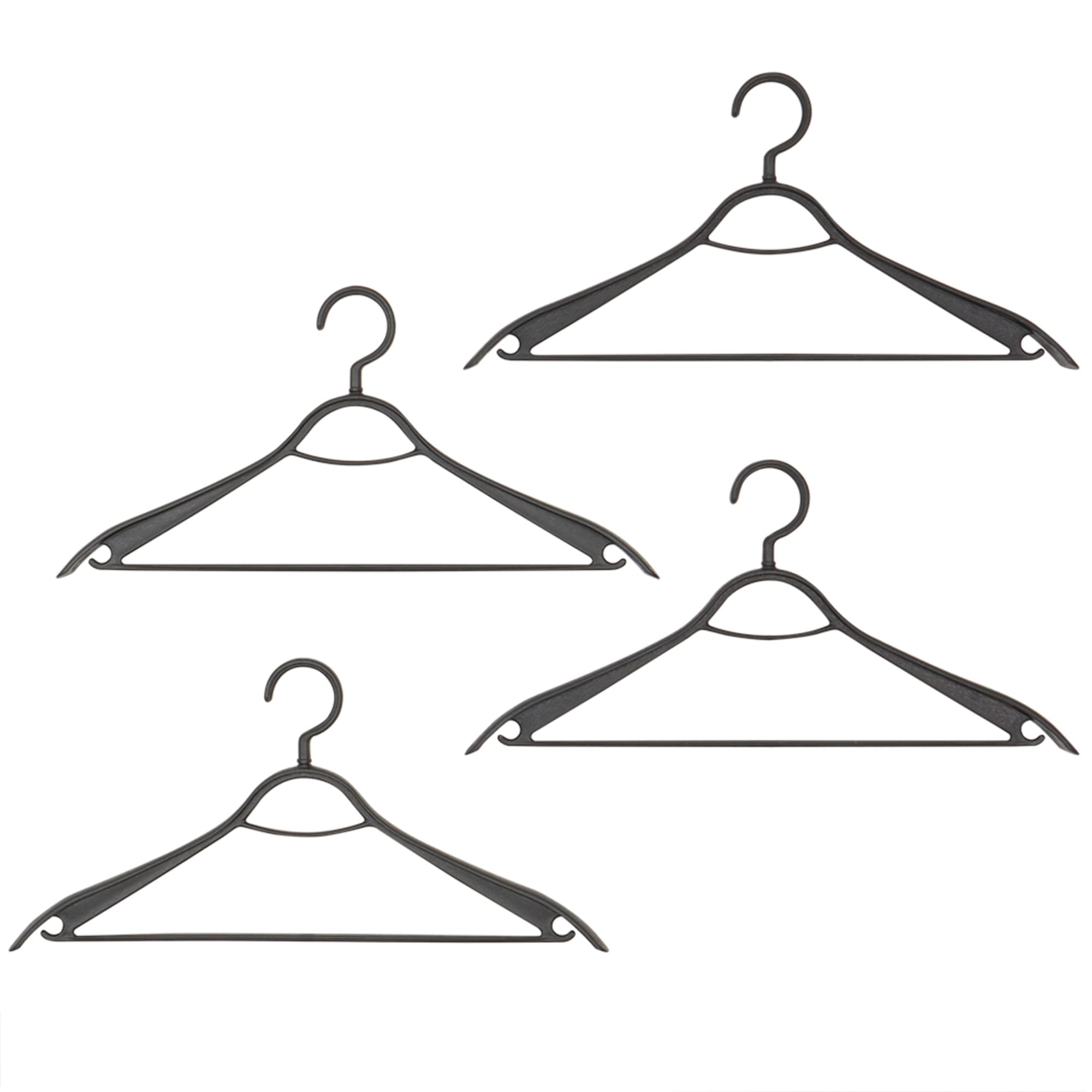 Home Basics Plastic Hangers, (Pack of 4), Timber Black
 $5 EACH, CASE PACK OF 12