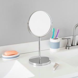 Home Basics Chrome Plated Steel Double Sided Mirror, Silver $15.00 EACH, CASE PACK OF 6