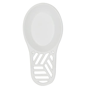 Home Basics Lines Cast Iron Spoon Rest, White $5.00 EACH, CASE PACK OF 6