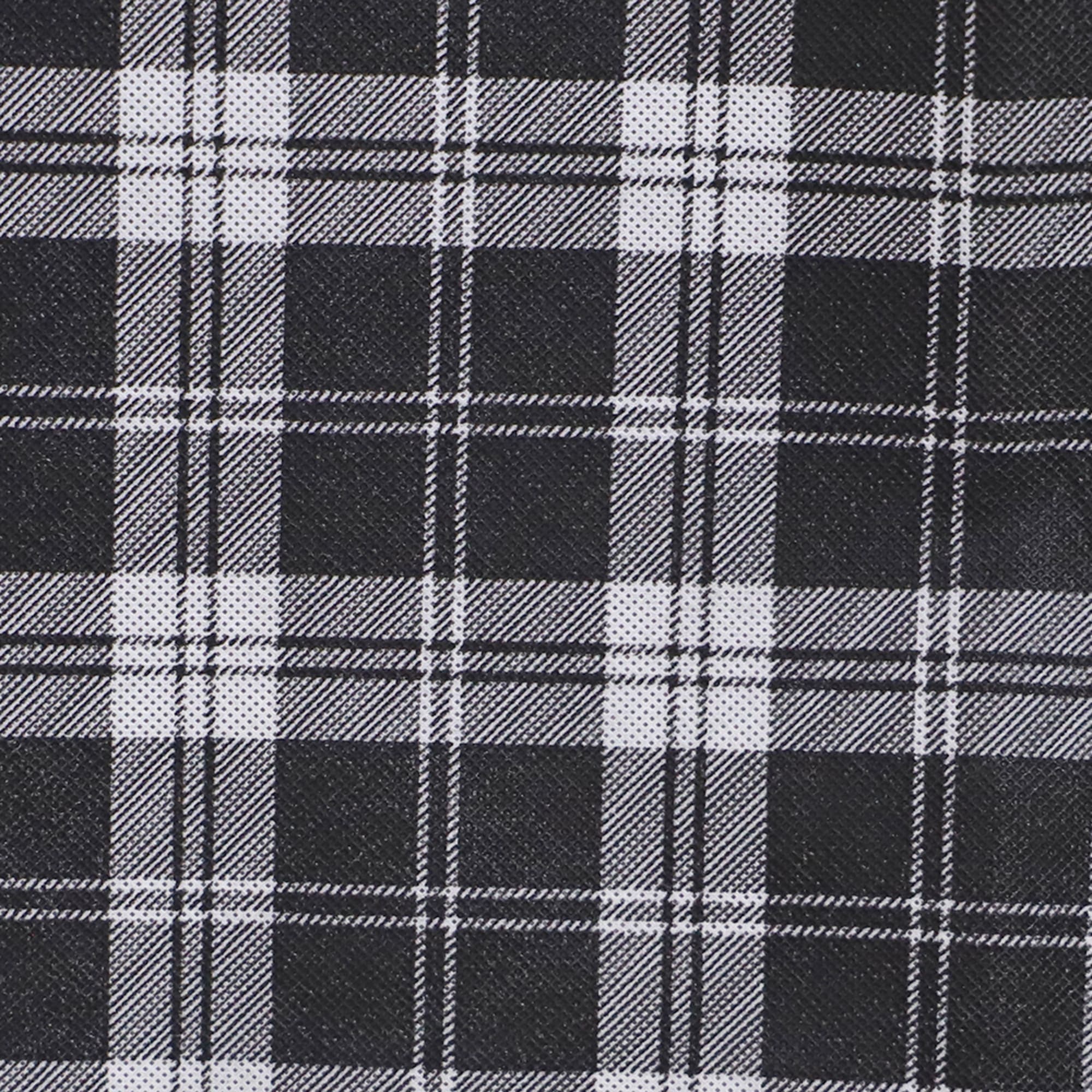 Home Basics Plaid Non-Woven Garment with Clear Plastic Panel, Black $3.00 EACH, CASE PACK OF 12