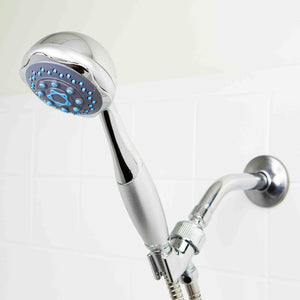 Home Basics Deluxe Handheld 5 Function Shower Massager with 5 FT. Hose, Chrome $12.00 EACH, CASE PACK OF 12