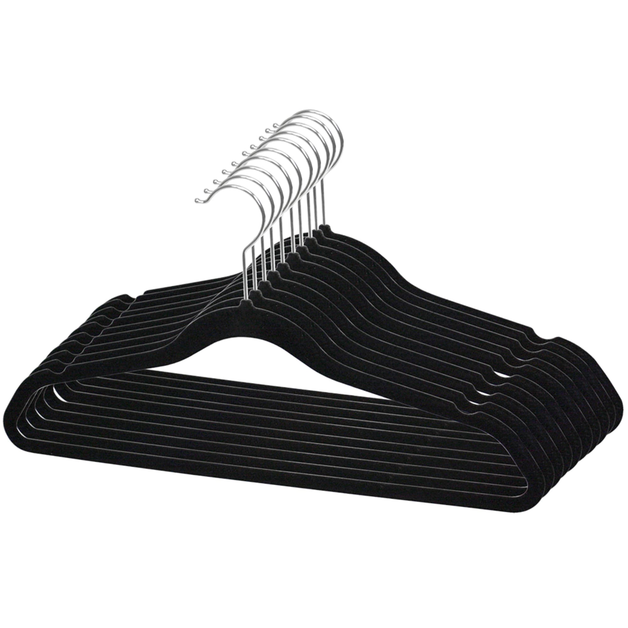 Home Basics Velvet Hanger, (Pack of 10), Black $4.00 EACH, CASE PACK OF 12