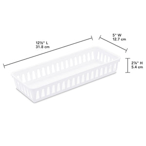 Sterilite Slim Storage Tray / White $1.00 EACH, CASE PACK OF 24