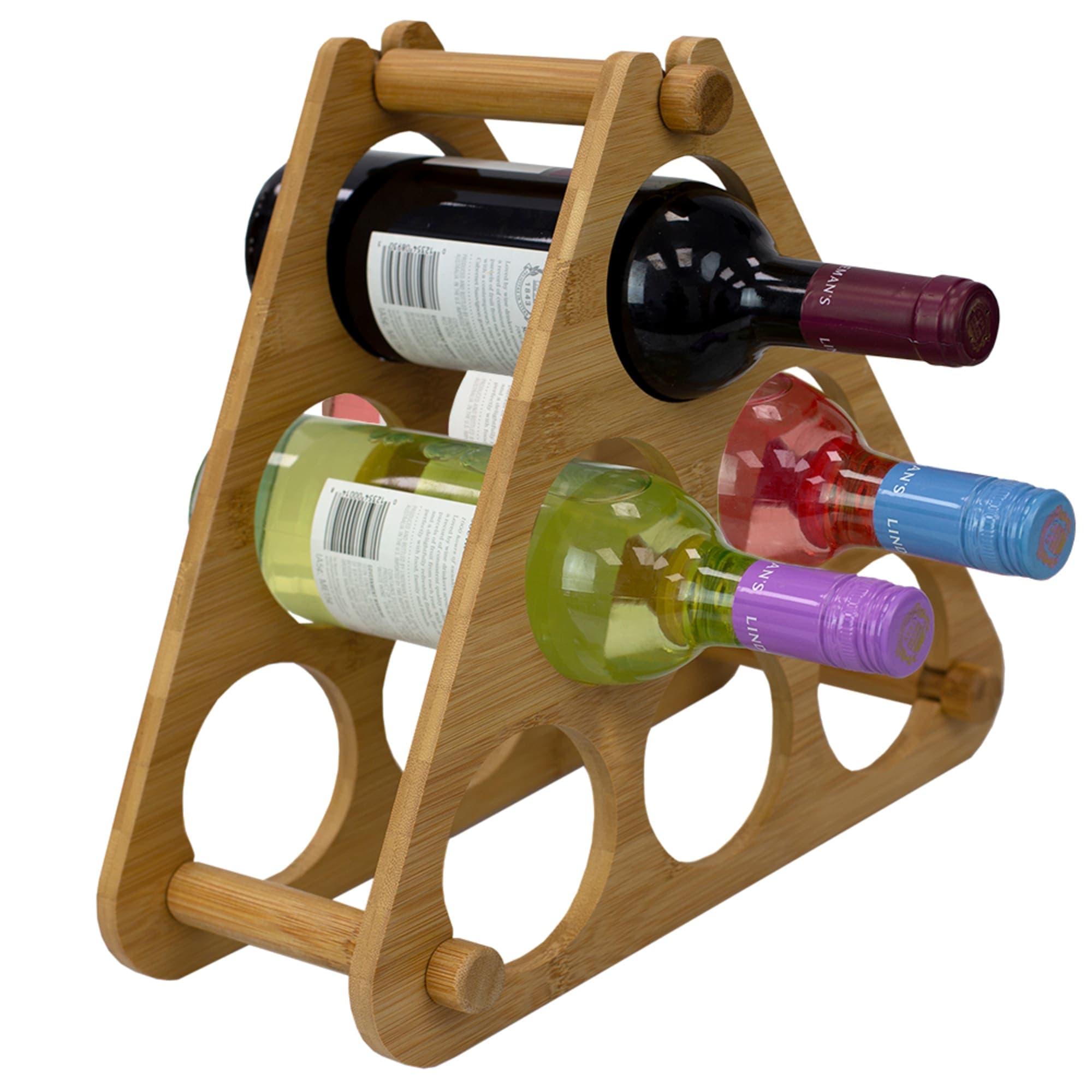 Home Basics 6 Slot Bamboo Wine Rack, Natural $15 EACH, CASE PACK OF 6