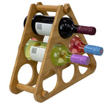 Load image into Gallery viewer, Home Basics 6 Slot Bamboo Wine Rack, Natural $15 EACH, CASE PACK OF 6
