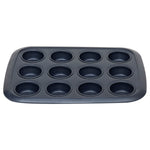 Load image into Gallery viewer, Michael Graves Design Textured Non-Stick 12 Cup Non-Stick Carbon Steel Muffin Pan, Indigo $8 EACH, CASE PACK OF 12
