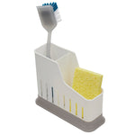 Load image into Gallery viewer, Home Basics 2 Compartment Sponge and Brush Holder with Removable Bottom
	
 $3.00 EACH, CASE PACK OF 12
