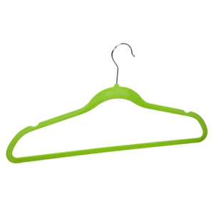 Home Basics 10-Piece Velvet Hangers, Green $4.00 EACH, CASE PACK OF 12
