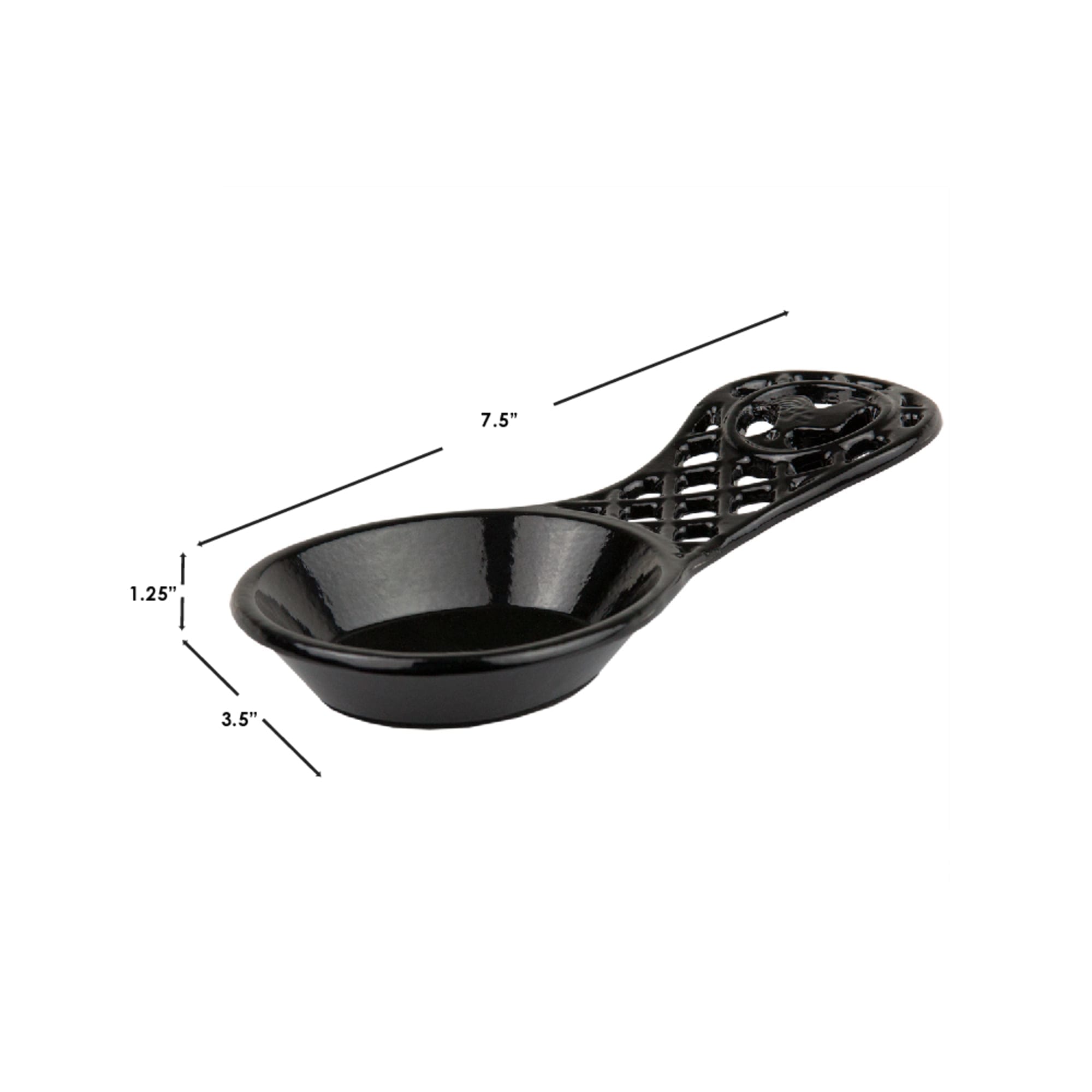 Home Basics Cast Iron Rooster Spoon Rest, Black $4.00 EACH, CASE PACK OF 6