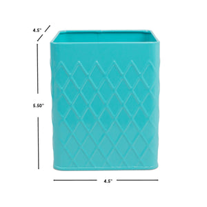 Home Basics Tin Utensil Holder, Turquoise $4.00 EACH, CASE PACK OF 12