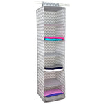 Load image into Gallery viewer, Home Basics Chevron 6 Shelf Closet Organizer $6 EACH, CASE PACK OF 1
