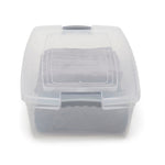 Load image into Gallery viewer, Home Basics 30 Liter Rectangular Storage Container with lid, Clear $12.00 EACH, CASE PACK OF 6
