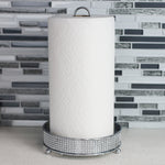 Load image into Gallery viewer, Home Basics Pave Free Standing Paper Towel Holder, Chrome $5.00 EACH, CASE PACK OF 12
