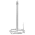 Load image into Gallery viewer, Home Basics Iris Freestanding Cast Iron Paper Towel Holder with Tear Bar, White $8.00 EACH, CASE PACK OF 3
