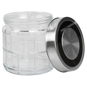 Home Basics Chex Collection 22 oz. Small Glass Canister  $2.00 EACH, CASE PACK OF 12