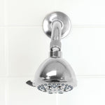 Load image into Gallery viewer, Home Basics Indulge 5 Function Fixed Shower Head, Chrome $6.00 EACH, CASE PACK OF 12
