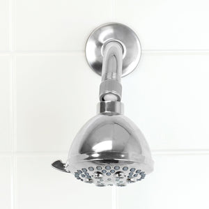 Home Basics Indulge 5 Function Fixed Shower Head, Chrome $6.00 EACH, CASE PACK OF 12