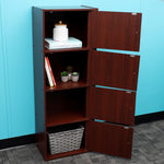 Load image into Gallery viewer, Home Basics 4  Cube Cabinet, Mahogany $60.00 EACH, CASE PACK OF 1
