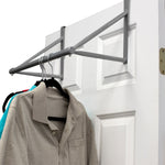 Load image into Gallery viewer, Home Basics Over the Door Metal Closet Rod, Silver $8.00 EACH, CASE PACK OF 6
