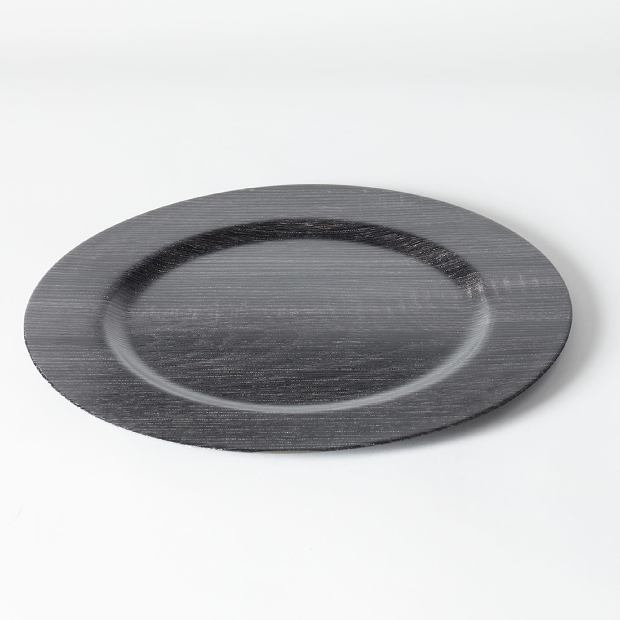 Sophia Grace 12" Charger Plate, Timber Black $3.00 EACH, CASE PACK OF 12