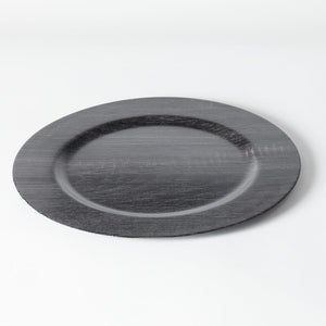 Sophia Grace 12" Charger Plate, Timber Black $3.00 EACH, CASE PACK OF 12