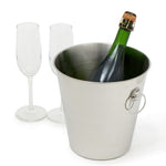 Load image into Gallery viewer, Home Basics Stainless Steel Ice Bucket $6.00 EACH, CASE PACK OF 12
