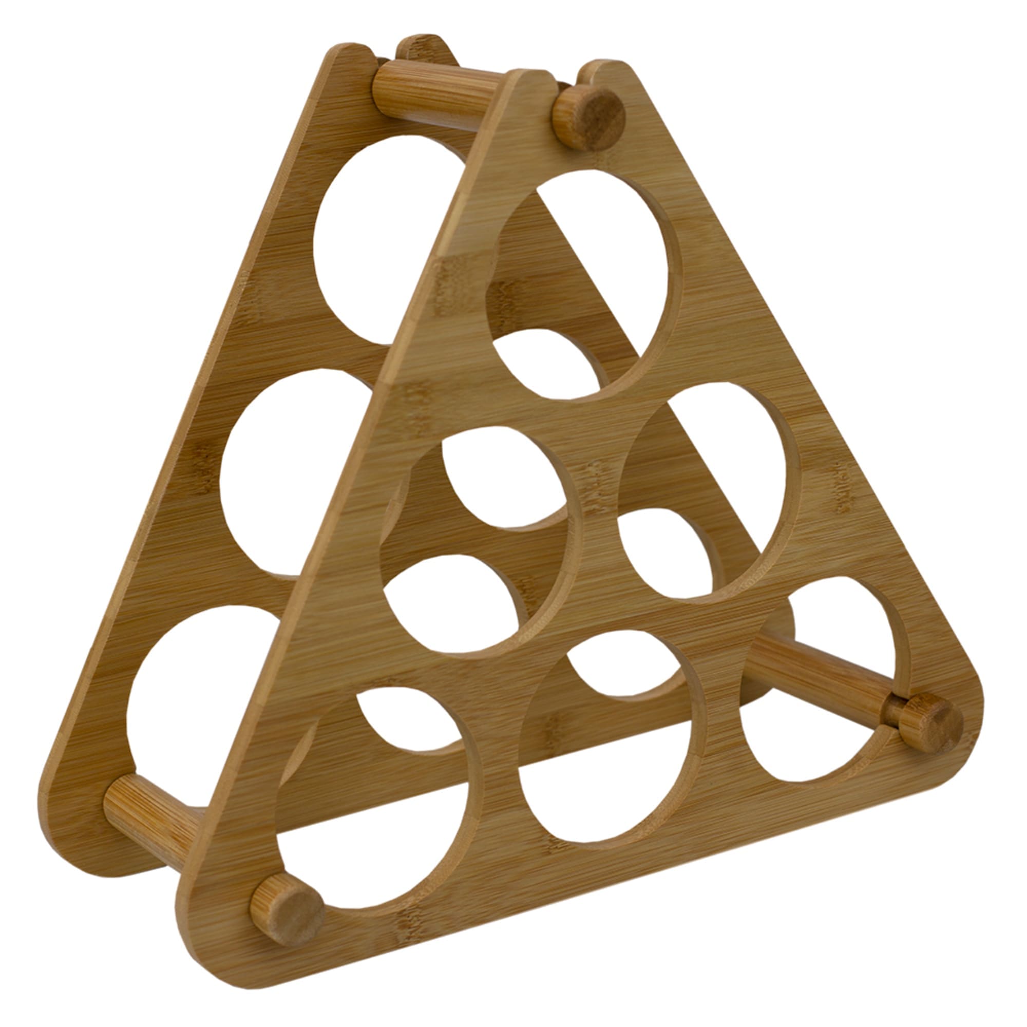 Home Basics 6 Slot Bamboo Wine Rack, Natural $15 EACH, CASE PACK OF 6