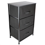 Load image into Gallery viewer, Home Basics 3 Drawer Storage Organizer, Black $45.00 EACH, CASE PACK OF 1

