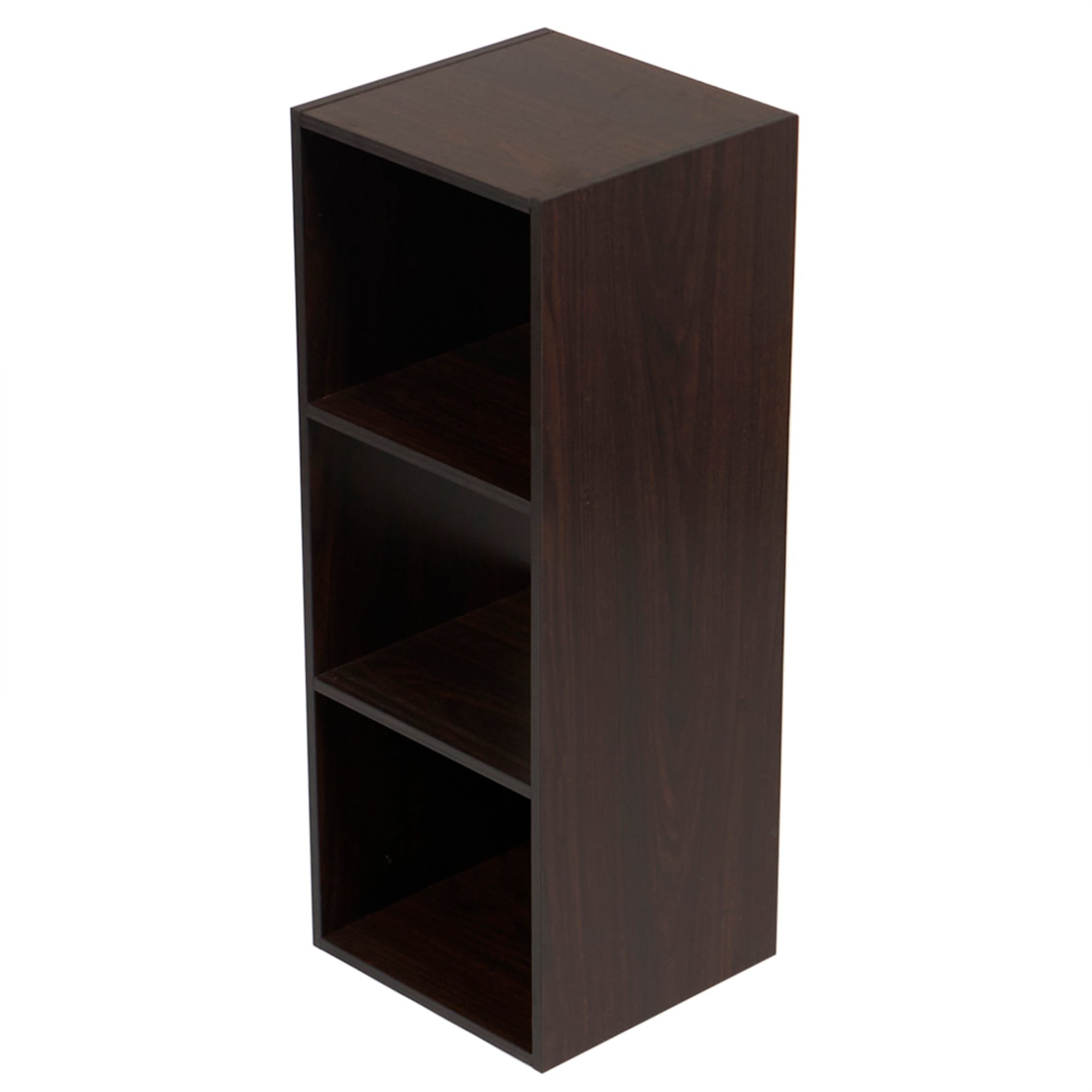 Home Basics Open and Enclosed 3 Cube MDF Storage Organizer, Espresso $20.00 EACH, CASE PACK OF 1