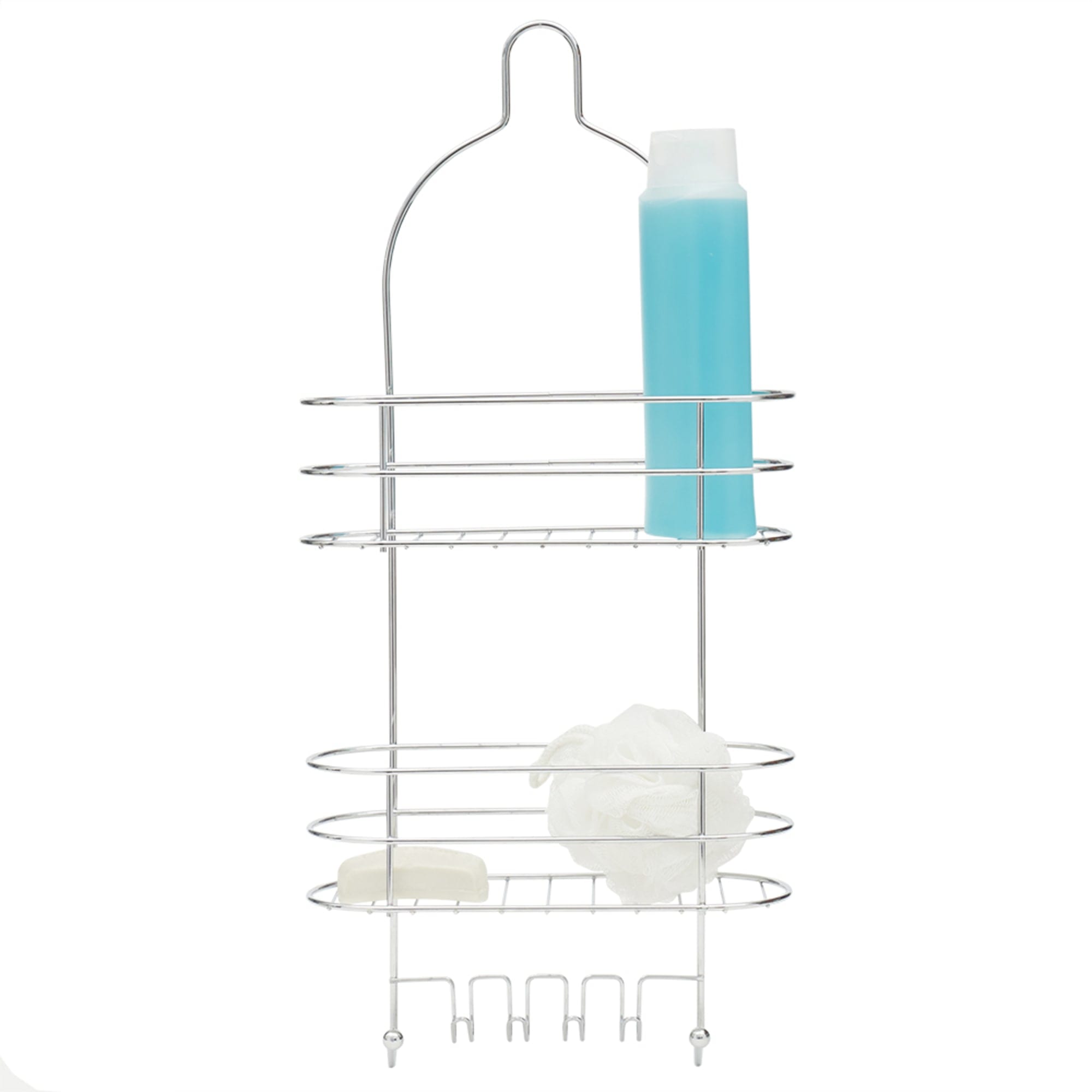 Home Basics 2 Tier Wire Shower Caddy, Chrome $10.00 EACH, CASE PACK OF 6