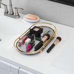 Load image into Gallery viewer, Home Basics Luxury Mirror Vanity Tray, Gold $12.00 EACH, CASE PACK OF 6
