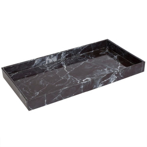 Home Basics Faux Marble Vanity Tray, Black $6.00 EACH, CASE PACK OF 8