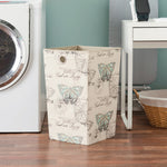 Load image into Gallery viewer, Home Basics Vintage Butterfly Collection Laundry Hamper $10.00 EACH, CASE PACK OF 6

