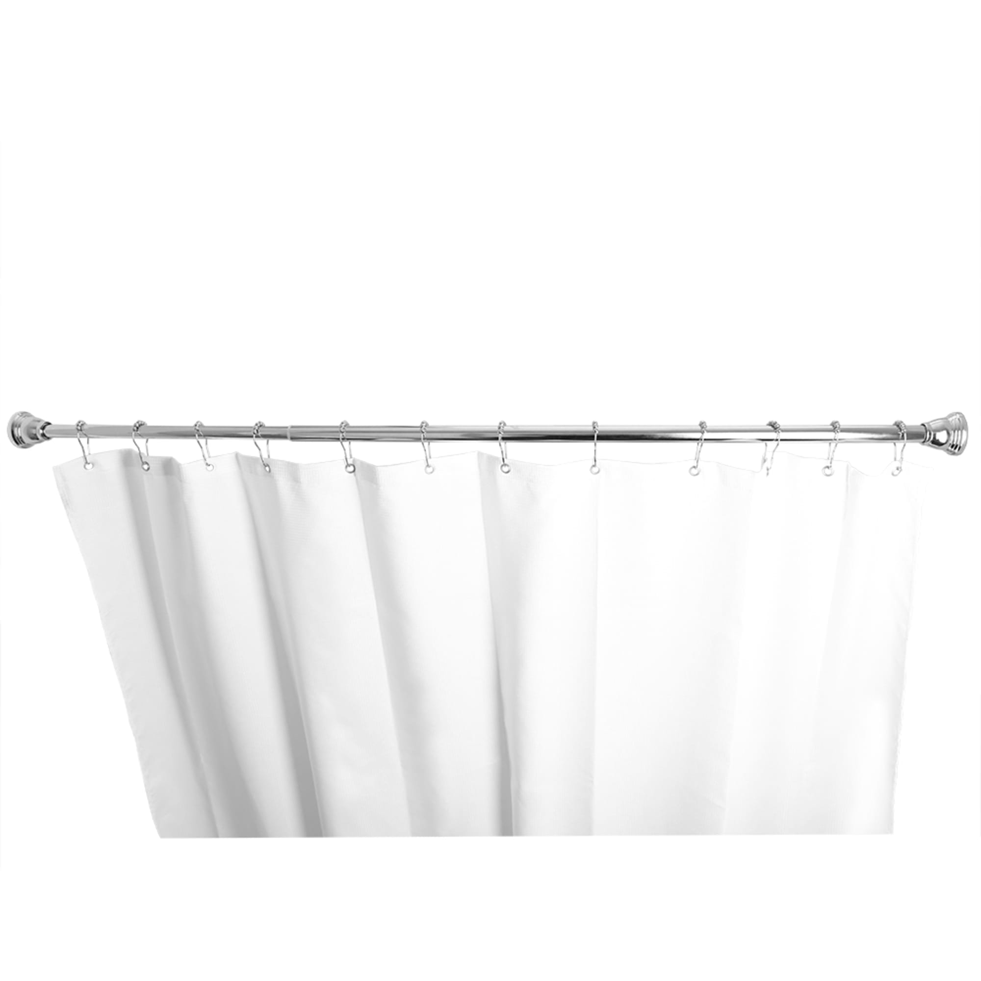 Home Basics Empire 47-72” Adjustable Tension Mounted Straight Steel Shower Curtain Rod, Chrome $12.00 EACH, CASE PACK OF 12