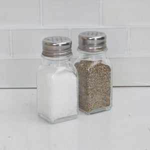 Home Basics 2 Piece Salt and Pepper Set $1.50 EACH, CASE PACK OF 24