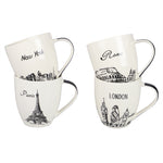 Load image into Gallery viewer, Home Basics Cities 17 oz. Bone China Mug - Assorted Colors
