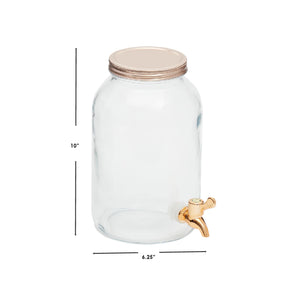 Home Basics 1 Gallon Beverage Dispenser with Copper Lid and Spigot $10.00 EACH, CASE PACK OF 6