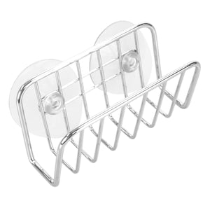 Home Basics Chrome Plated Steel Sponge Holder with Suction Cups $3.00 EACH, CASE PACK OF 24