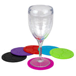 Load image into Gallery viewer, Home Basics Non-Slip Round Silicone Coasters, Multi-color $5.00 EACH, CASE PACK OF 48
