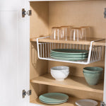 Load image into Gallery viewer, Home Basics Large Under the Shelf Vinyl Coated Steel Basket Organizer, White $5.00 EACH, CASE PACK OF 6
