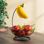 Load image into Gallery viewer, Home Basics Wire Collection Fruit Basket with Banana Tree, Bronze $8 EACH, CASE PACK OF 6
